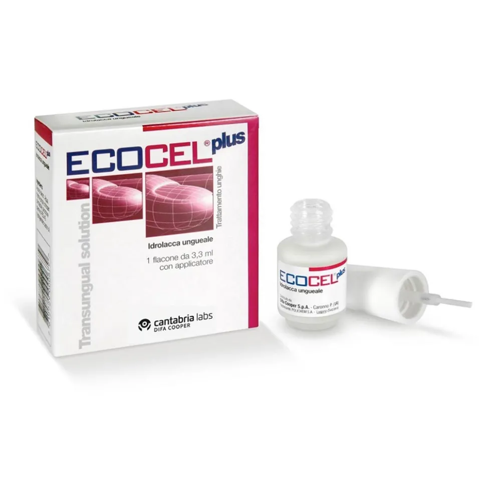 Cantabria Labs Ecocel - Plus Idrolacca Ungueale, 3.3ml