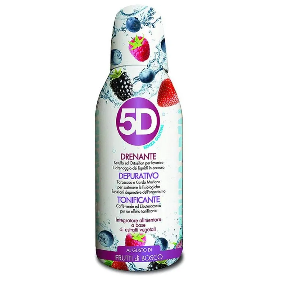 Cantassium 5D Depuradren ai frutti di bosco - Integratore alimentare drenante e depurativo, 500 ml