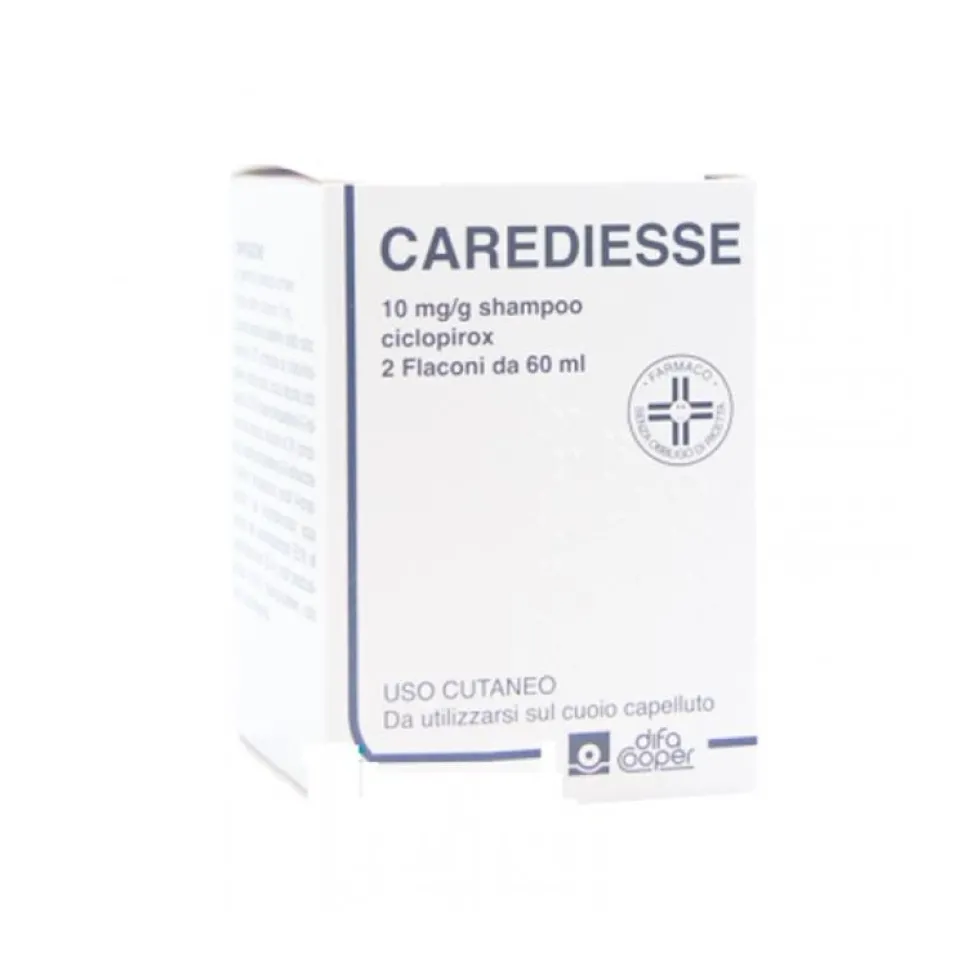 Carediesse 10 mg/g - Shampoo per la dermatite seborroica, 2 flaconi da 60 ml