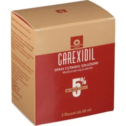 Carexidil 5% - Spray cutaneo per il trattamento dell'alopecia androgenica, 3 flaconi da 60 ml