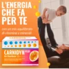 Carnidyn Plus Integratore per Stanchezza Fisica e Mentale Gusto Passion Fruit, 20 Bustine