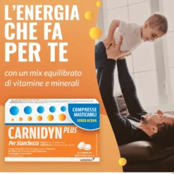 Carnidyn Plus Integratore Stanchezza Fisica e Mentale, 18 Compresse