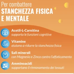 Carnidyn Plus Integratore Stanchezza Fisica e Mentale, 18 Compresse