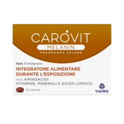 Carovit Programma Solare - Melanin Integratore Pelle al Sole, 20 Capsule