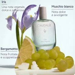 Caudalie Eau des Vignes Acqua profumata bergamotto iris e muschio bianco, 50 ml