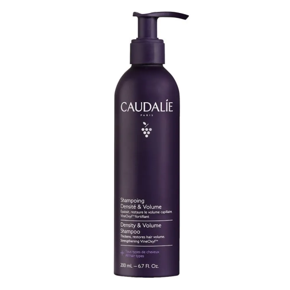 Caudalie Shampoo Ridensificante e Volumizzante - Shampoo per capelli sottili e diradati, 200 ml
