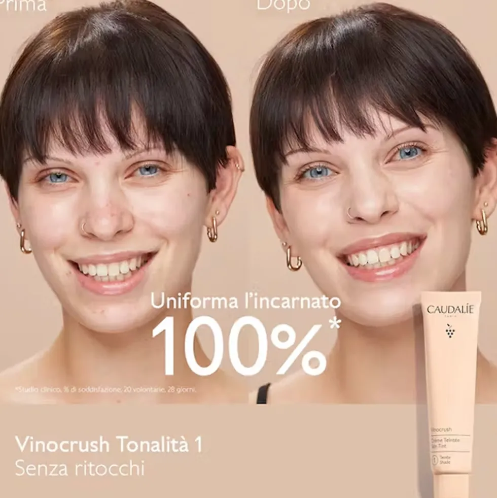 Caudalie Vinocrush - Crema Colorata Incarnato Zero Difetti N. 1, 30ml