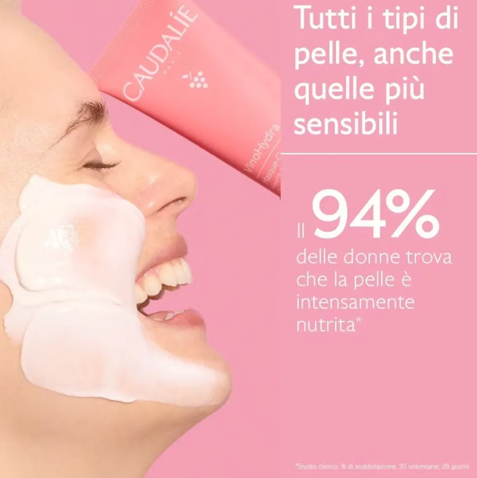 Caudalie VinoHydra - Maschera-Crema Viso Idratante, 75ml