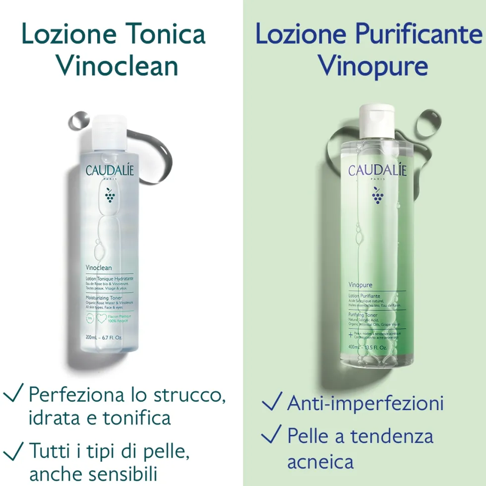 Caudalie Vinopure - Lozione Purificante all'Acido Salicilico, 400ml