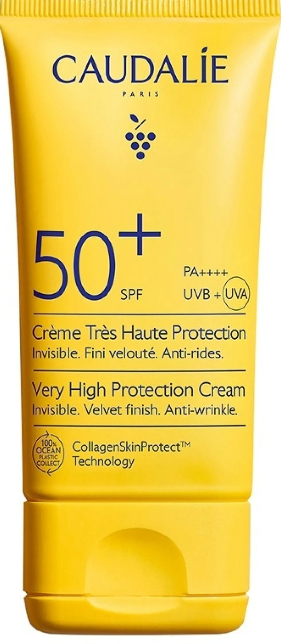 Caudalie Vinosun Protect SPF50+ Crema solare viso con altissima protezione, 50 ml