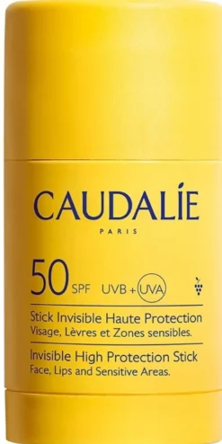 Caudalie Vinosun Stick Invisibile SPF50 per viso e zone sensibili, 15 g