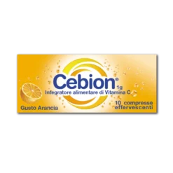 Cebion Integratore Vitamina C Gusto Arancia, 10 compresse effervescenti