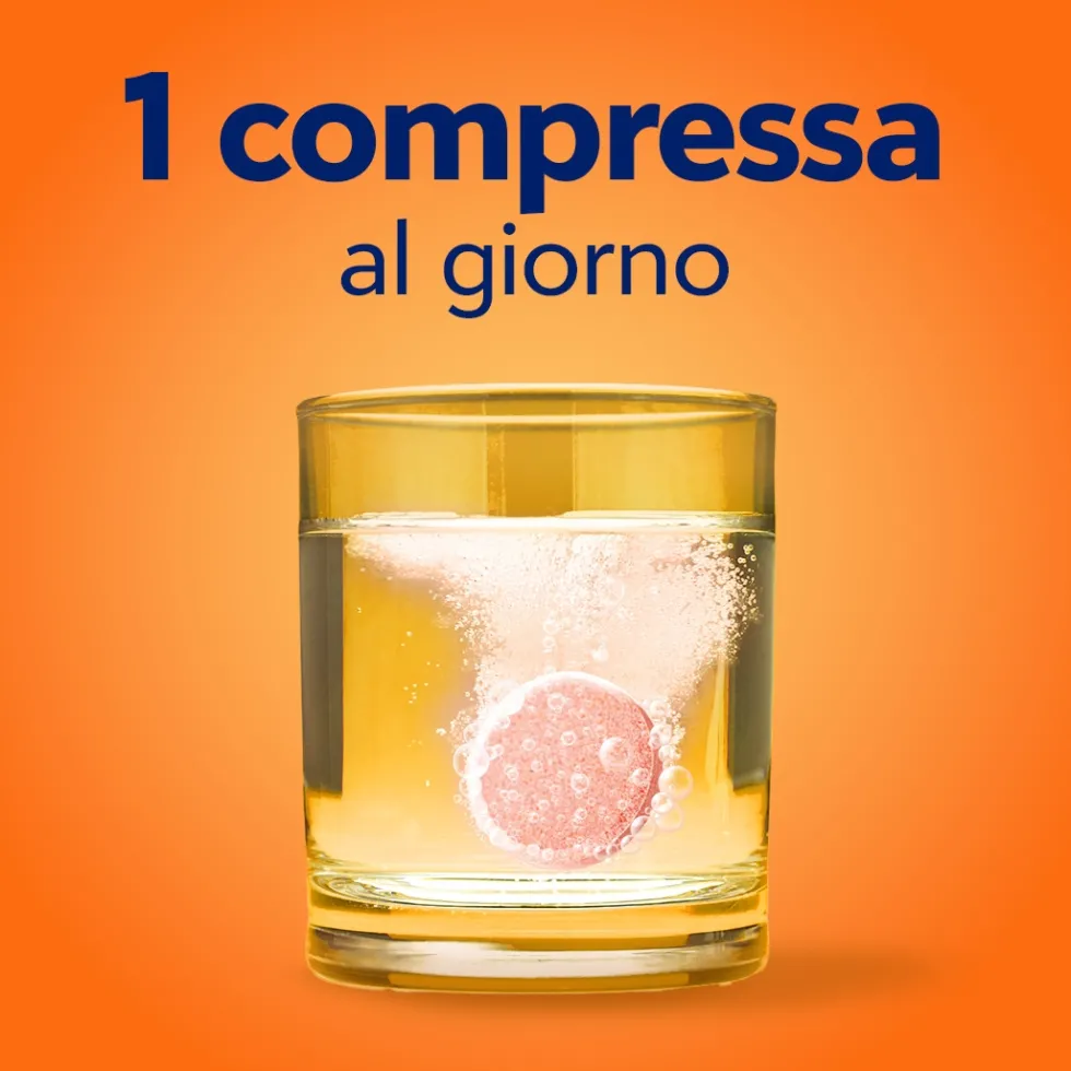 Cebion Integratore Vitamina C Gusto Arancia, 10 compresse effervescenti