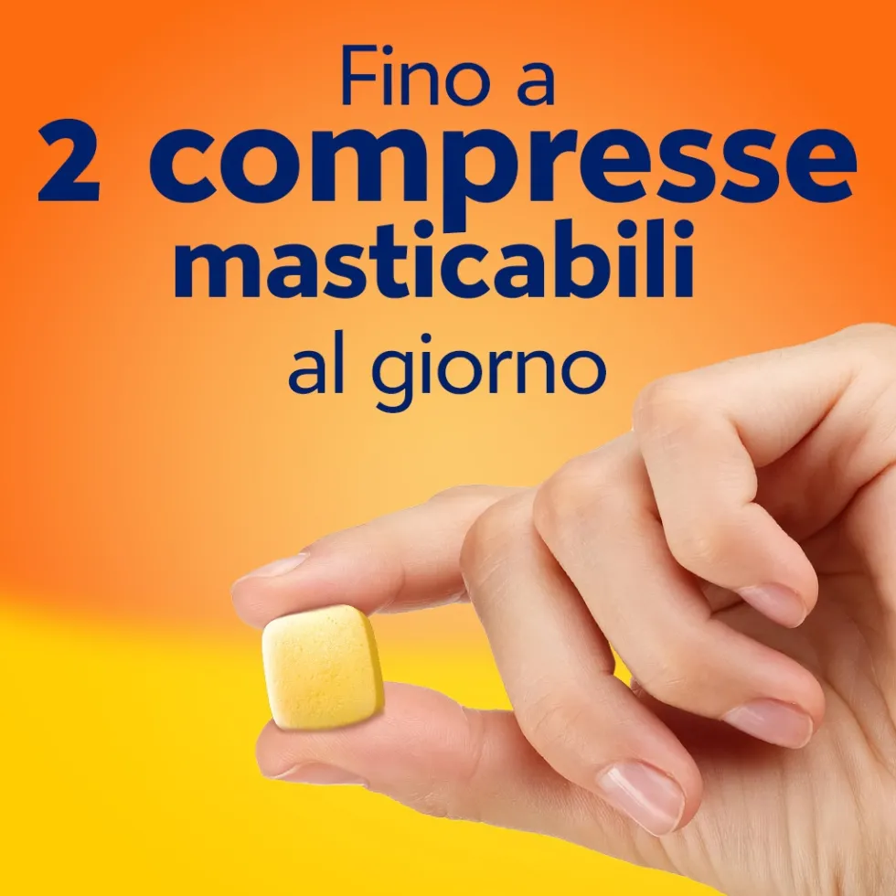Cebion Integratore Vitamina C Gusto Limone, 20 compresse masticabili