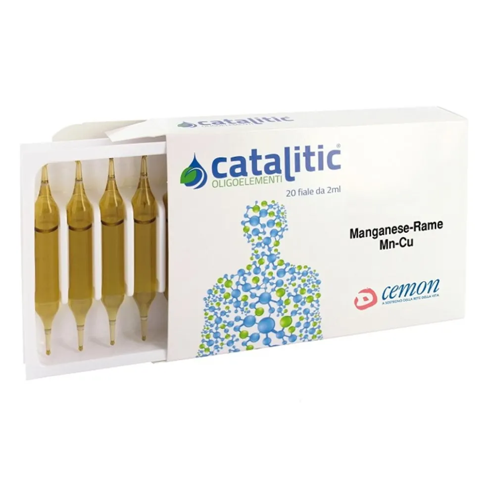 Cemon Catalitic - Oligoelementi Manganese Rame Mn-Cu, 20 Ampolle