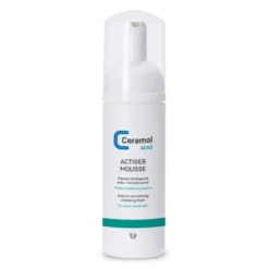 Ceramol Actiseb Mousse Detergente Viso e Corpo per Pelle Acneica, 150ml