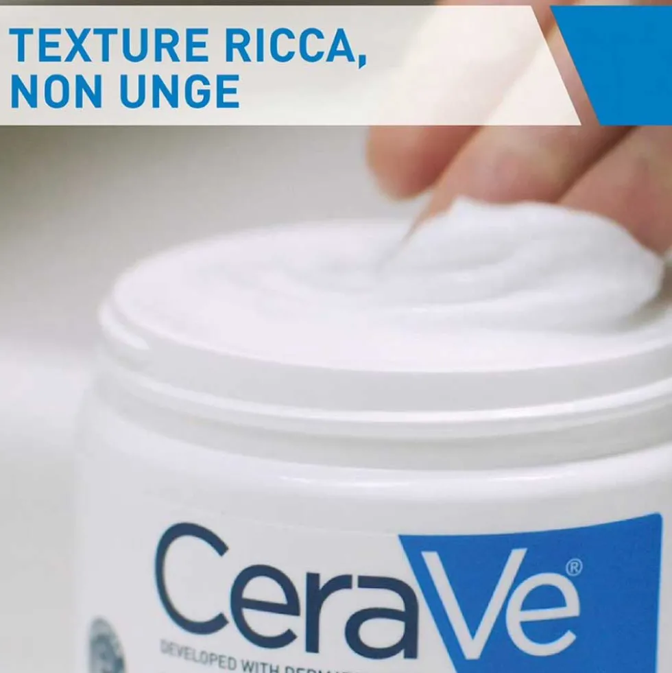 CeraVe Crema Corpo Idratante Pelle Molto Secca, 454g