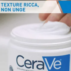 CeraVe Crema Corpo Idratante Pelle Molto Secca, 340g