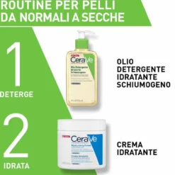 CeraVe Olio Detergente Idratante Deterge Idrata e Lenisce con 3 Ceramidi, 236ml