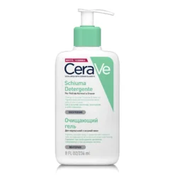 CeraVe Schiuma Detergente Viso Pelle Grassa Seboregolatrice, 236ml