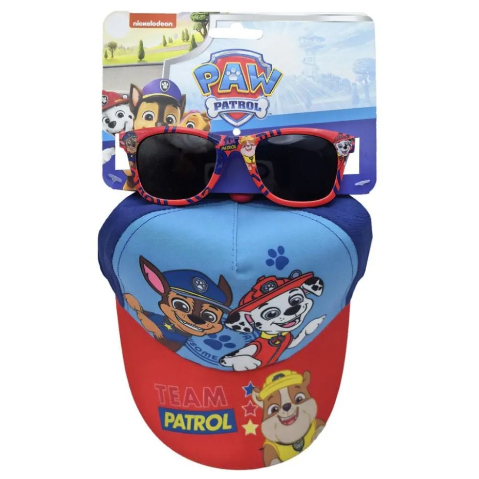 Cerdà Paw Patrol cappello e occhiali da sole - Set di accessori per la protezione solare, 2 pezzi