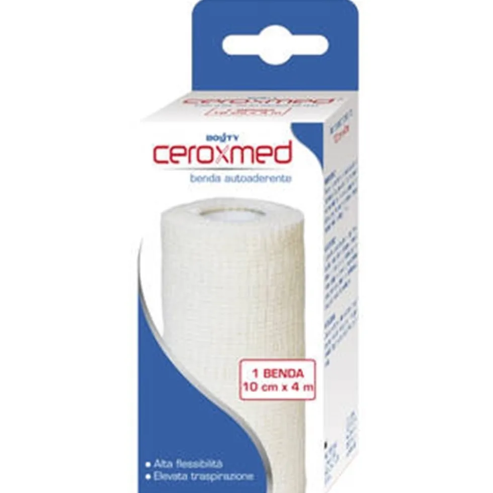 Ceroxmed Benda Elastica Autoaderente 10 cm X 4 m 1 Pezzo