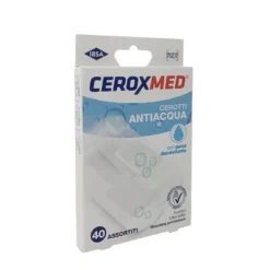 Ceroxmed Cerotti Anti-acqua con Garza Disinfettante, 40 cerotti assortiti