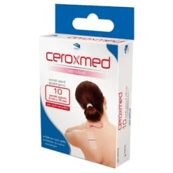 Ceroxmed Sensitive - Ceroxmed cerotto per sutura bianco, confezione da 10 pezzi da 3 x 75 mm