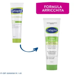 Cetaphil Crema Idratante - Crema viso e corpo per la pelle secca e sensibile, 100 g