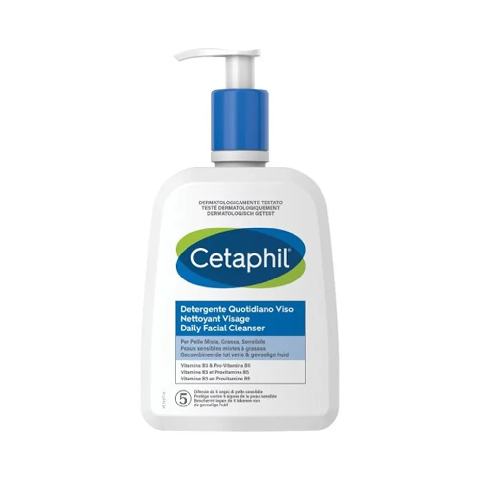 Cetaphil Detergente quotidiano viso - Gel per pelle mista, grassa e sensibile, 237 ml