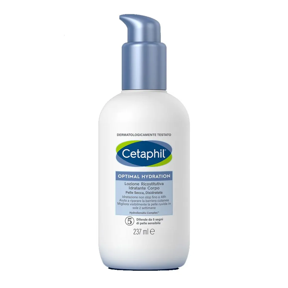 Cetaphil Optimal Hydration - Lozione corpo idratante per la pelle secca e sensibile, 237 ml