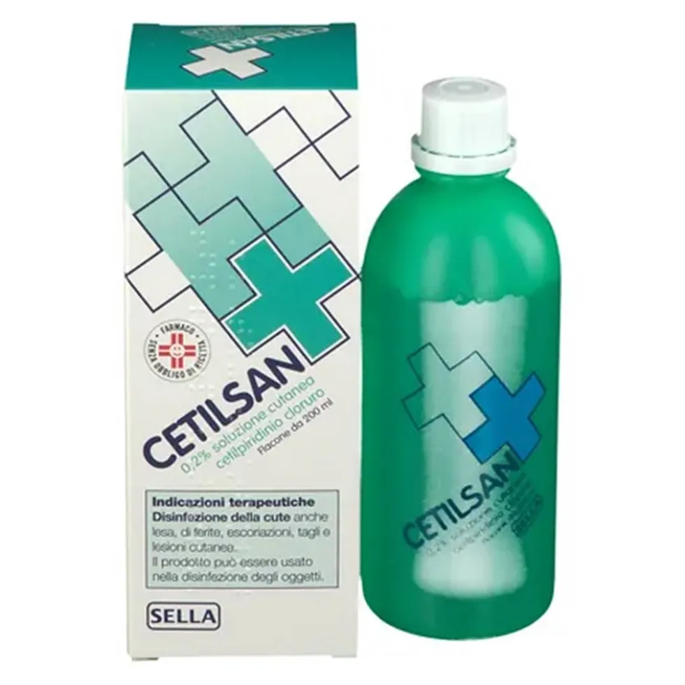 Cetilsan 0,2% Soluzione Cutanea Disinfettante della Cute, 200ml