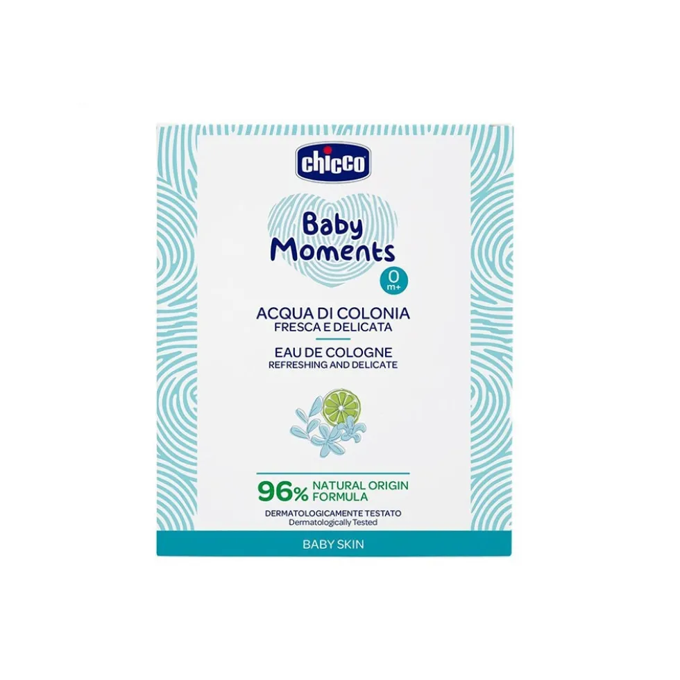 Chicco Baby Moments - Acqua di Colonia Fresca e Delicata, 100ml