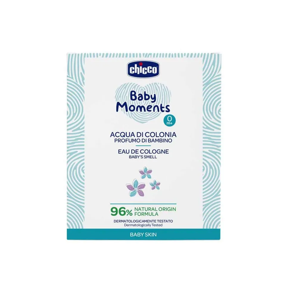 Chicco Baby Moments - Acqua di Colonia Profumo di Bambino Pelle Delicata, 100ml