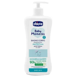 Chicco Baby Moments Bagno Corpo - Detergente senza lacrime per la pelle delicata, 500 ml