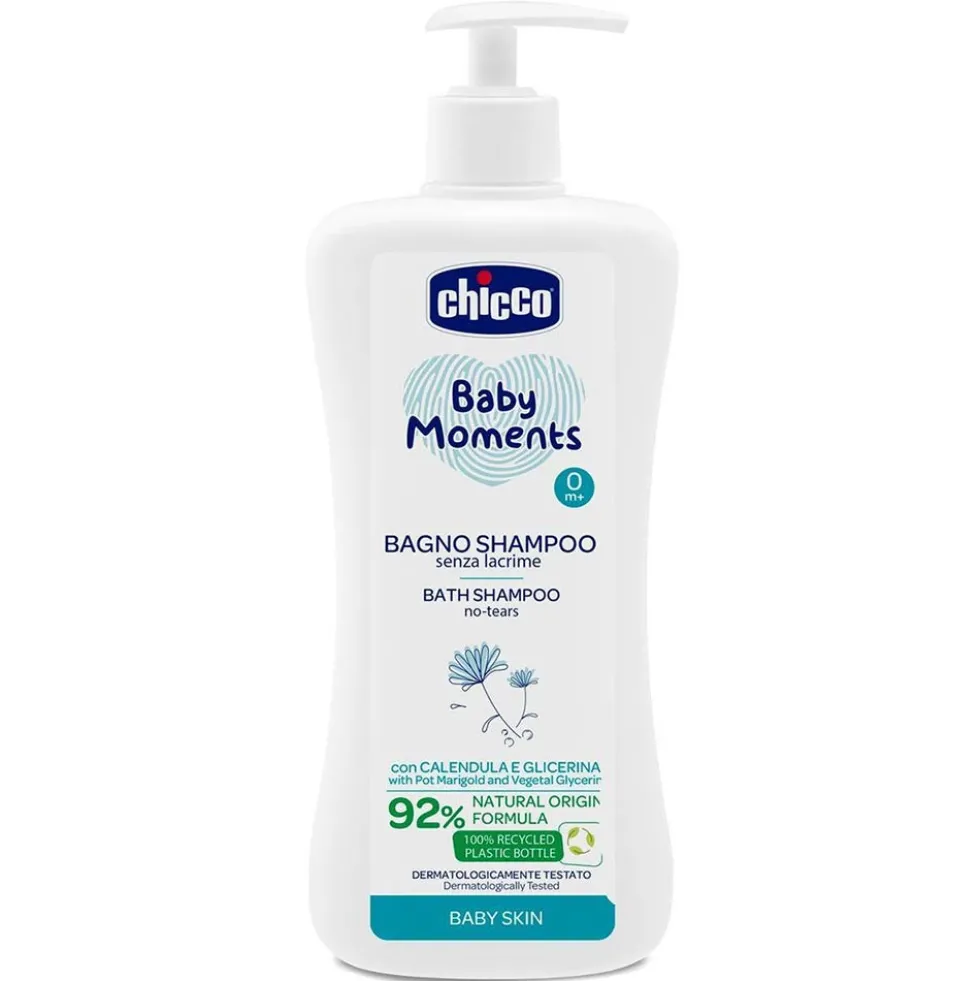 Chicco Baby Moments - Bagno Shampoo Senza Lacrime Delicato, 750ml