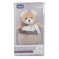 Chicco Carillon orsetto My Sweet Doudou - Peluche musicale per la nanna del neonato, 1 pezzo