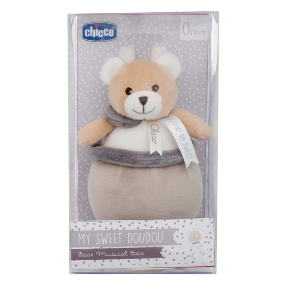 Chicco Carillon orsetto My Sweet Doudou - Peluche musicale per la nanna del neonato, 1 pezzo