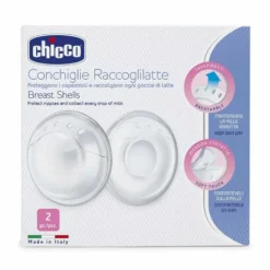Chicco Conchiglie Raccoglilatte Traspiranti Soft Touch, 2 Pezzi