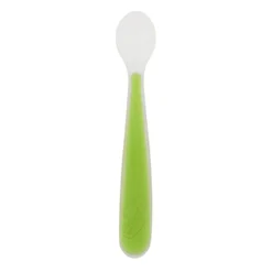 Chicco Cucchiaio in Morbido Silicone 6M+ per Svezzamento Colore Verde, 1 Pezzo