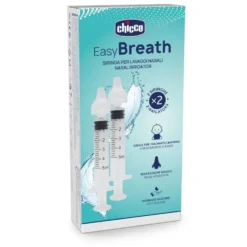 Chicco Easy Breath Siringa per Lavaggi Nasali, 2 siringhe
