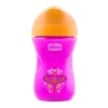 Chicco Easy Cup 12m+ - Tazza anti-goccia rosa per imparare a bere, 266 ml