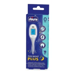 Chicco Flex Night Plus - Termometro clinico digitale rettale e orale per bambini, 1 termometro