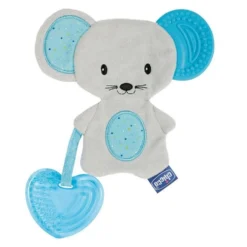 Chicco Fresh Friends - Massaggiagengive 3 in 1 azzurro per il sollievo gengivale, 1 pezzo
