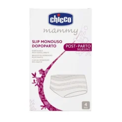 Chicco Mammy - Slip monouso in rete elasticizzata per il post parto, 4 pezzi