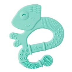 Chicco Massaggiagengive Soft Iguana con Setole Morbide 2M+ Azzurro, 1 Pezzo