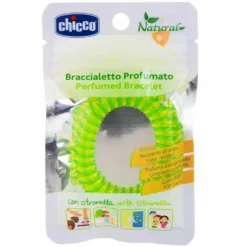 Chicco Natural - Braccialetto in plastica alla citronella repellente per le zanzare, 1 pezzo