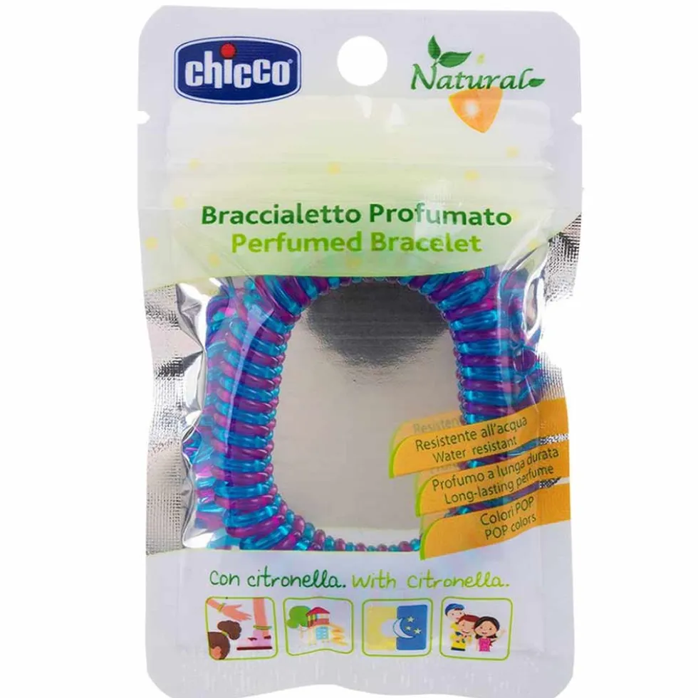 Chicco Natural - Braccialetto in plastica alla citronella repellente per le zanzare, 1 pezzo