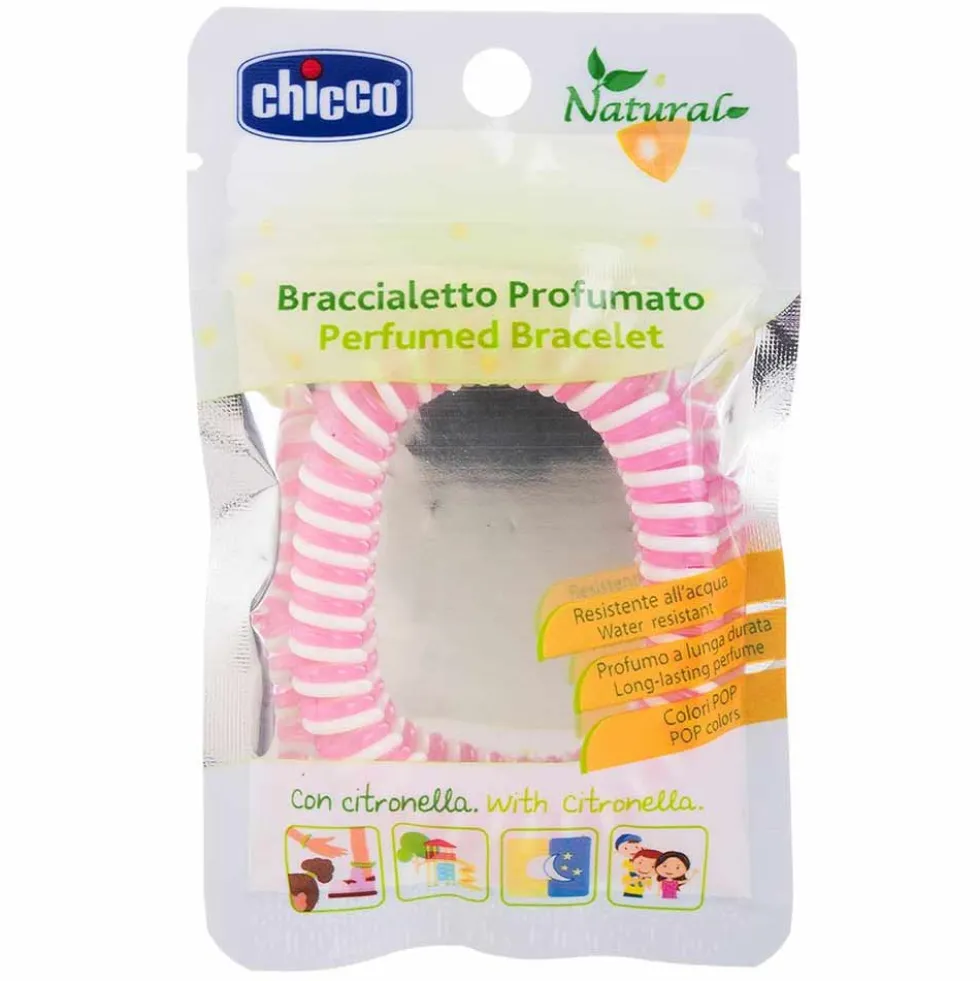 Chicco Natural - Braccialetto in plastica alla citronella repellente per le zanzare, 1 pezzo