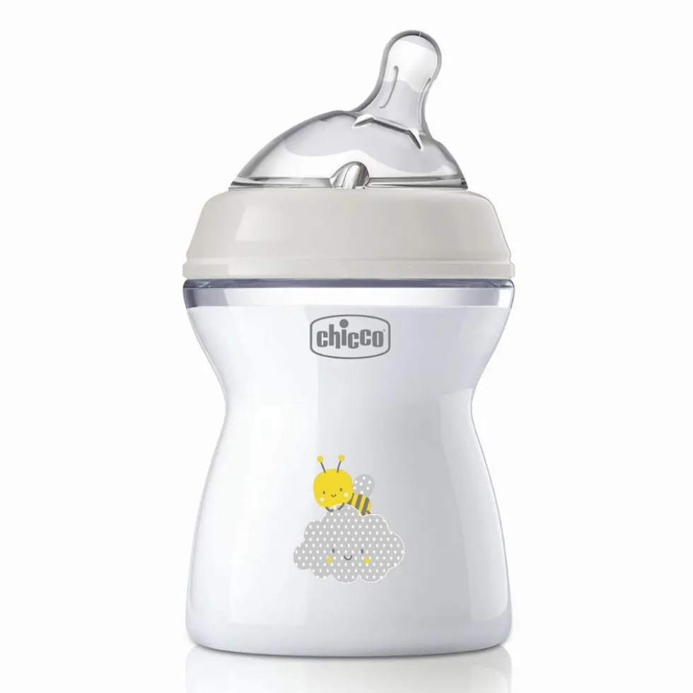 Chicco Natural Feeling - Biberon 2M+ Capacità 250ml Flusso Medio, 1 Pezzo